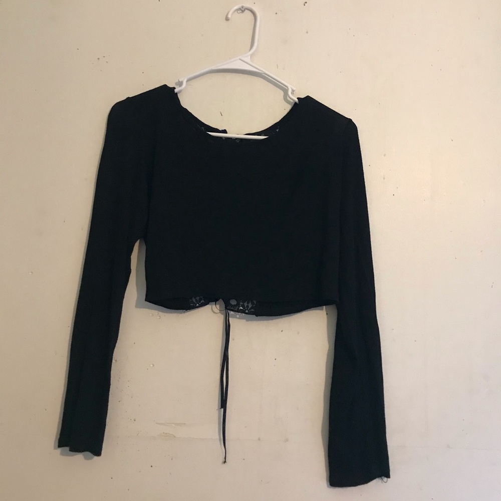 LOVE J SIZE XL fits like small/medium black blouse